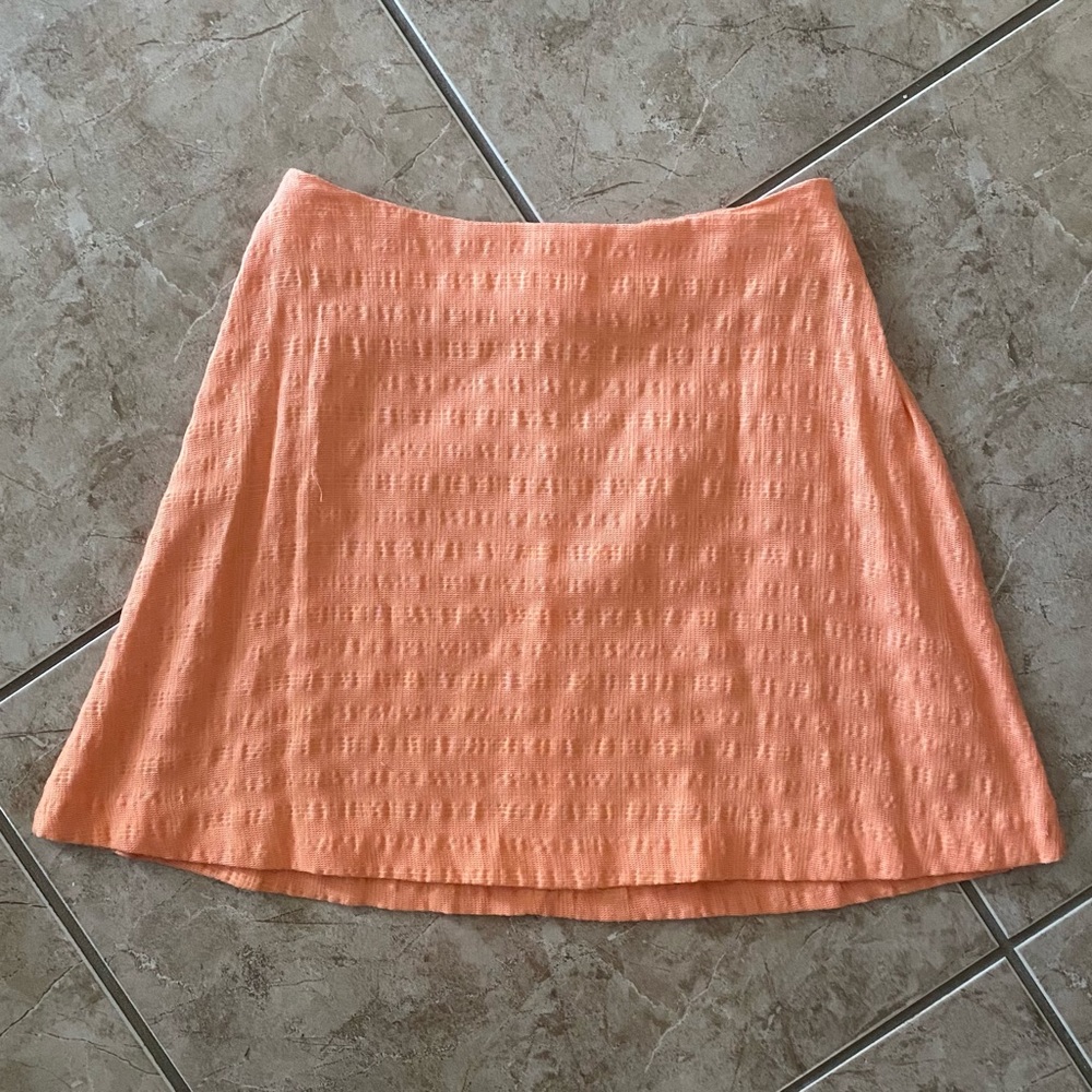 Orange Skater Skirt